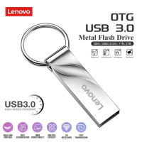 Lenovo USB 3.0 Pendrive การถ่ายโอนไฟล์ความเร็วสูง USB Flash Drive 2TB 1TB 512GB แบบพกพากันน้ำ U Stick สำหรับ PC แล็ปท็อป Ps4