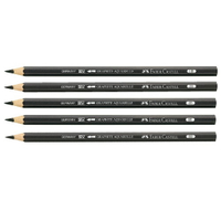 【FABER-CASTELL】輝柏 水墨素描鉛筆HB/2B/4B/6B/8B 6支入 / 盒 117800/117802/117804/117806/117808