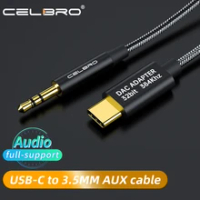 Dac Usb C Aux Cable Type C Earphone To 3.5mm Jack Audio Adapter for Type-C Mobile Phones Without 3.5 Jack/Car/Speaker/Headphones