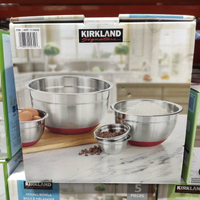好市多 Kirkland Signature 科克蘭 不鏽鋼含蓋調理碗 10件組