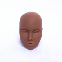 Fashion Royalty Poppy Parker Blank Face Black Skin Integrity 1/6 Scale Blank Face Without Hair Doll Head