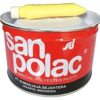 Dempul Sanpolac 1kg dempul besi MOBIL MOTOR PLASTIK FIBER