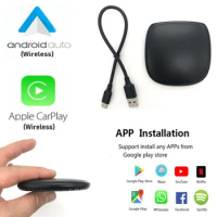 Newest CarPlay Adapter Mini Applepie Android AI Box Car Navigation Auto GPS Upgrage Android 9 Multimedia System Easy Install