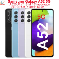 Samsung Galaxy A52 5G A526U1 6.5" 6GB RAM 128GB Octa Core Snapdragon NFC Original Android Cell Phone
