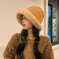 秋冬加厚毛絨保暖漁夫帽女防寒防風護耳盆帽北方冬天卷邊蒙古帽子【繁星小鎮】