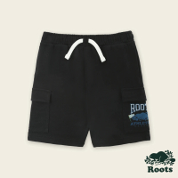 【Roots】Roots 小童- RBA ANIMAL棉短褲(黑色)