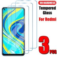 3PcsTempered Glass For Redmi 12 11 10 Pro 9 8 7 Plus 5G Screen Protector 10C 10 9 9A 9C Note 11S 10S 9S