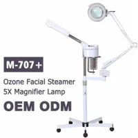 50Hz-60Hz Ozone Spray Machine Facial Steamer 5X Magnifier Lamp Home Spa Ozone Steaming Sprayer Face Vaporizer Skin face Beauty