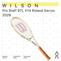 Wilson Pro Staff 97L V14 Roland Garros 2026 - Raket Tenis/Tenis Racket L2