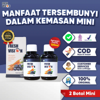 [Fresh Vision Mini] Paket 2 Botol Fresh Vision - Mata Fresh Bebas Beraktivitas [BPOM & HALAL]