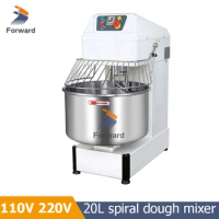 Industrial 110V 220V Big Bowl 20L Food Dough Processor Mixer Spiral Dough Mixer 10KG For Bakery Bread