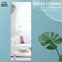 Sticker dinding Cermin 3D / Stiker Kaca Akrilik Lengkap Dengan Perekat Wallpaper Mirror Kamar Mandi 