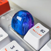 For Cherry Mx Switch Mechanical Keyboard Keycaps Personality Black Blue Wine Red Purple Color 1u Resin Keycap Gift DOM ESC Key