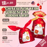 Chinese New Year Goodies Bag, Pouch Cookies  Packaging, Plastic, Doorgift Packaging Happy New Year