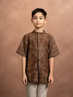 Heaven Lights Prive - Lakshmi Koko Kids - Atasan Koko Anak Laki-Laki 10Y Rich Umber