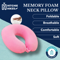Hitchie U Shape Memory Foam Travel Car Neck Pillow Headrest Rest Travelling Airplane Bantal Tengkuk 