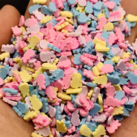 500g Easter Holiday Macarons Bunny Rabbit Slices Mixed Polymer Hot Clay Sprinkles for Slimes Filling Material DIY Nail Art Craft