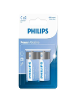 ถ่านอัลคาไลน์ ขนาด C (แพ็ค2ก้อน)  Power Alkaline LR14P2B/67 สีขาว