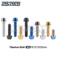 Xingxi Titanium Bolt M4 X 8 12 15 20 Taper Head Screw for Bicycle Thumb Shifter Rear/front Derailleur H/L Adjustment