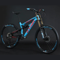 27.5 Inch Full Suspension MTB Bike Hydraulic Disc Brake 11 Speed Frame Soft Tail DH Downhill Mountain Bicycle