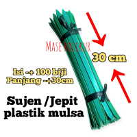 Sujen Jepit Plastik Mulsa isi -+100 biji panjang -+30cm Penjepit Plastik Mulsa