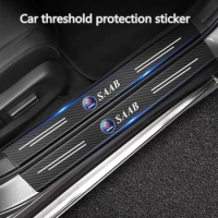 Carbon Fiber Car Sticker Auto Door Threshold Anti Scratch Tape Protective Strip For Saab 93 95 Saab 9-3 9-5 900 9000