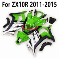 For Kawasaki ZX10R Full Fairing Kit Bodywork Cowling Green White Gradient Printing ZX10 R ZX 10R 2011 2012 2013 2014 2015