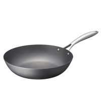 【vitacraft】日本製窒化鐵 無塗層單柄鐵炒鍋 28cm(Super Iron系列)