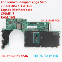 DALS2BMBAC0 For Lenovo Ideapad Yoga Slim 7-14ITL05/7-15ITL05 Laptop Motherboard With CPU:i5 i7 FRU:5B20Z97246 100% Test OK