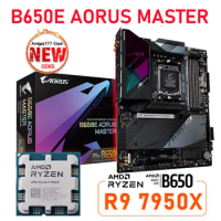 Ryzen 9 7950X CPU + AM5 Gigabyte B650E AORUS MASTER Mainboard ATX B650E Motherboard DDR5 support for Ryzen 7000 Series cpu NEW