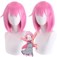 Ootori EMU cosplay wig anime project Sekai colorful stage! EMU short pink heat resistant synthetic role play wigs wig cap