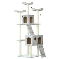 Factory Directly Sale Luxury Cat Climbing Tree Condo Scratching Cat Tower Tree House Pet Cat Tree