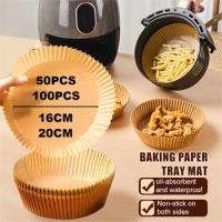 Air Fryer Disposable Paper Liner Kitchen Cookers Oil-proof Barbecue Plate Steamer Fryer Baking Accessories Baking Barbecue Plate