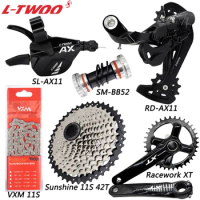 LTWOO AX11 1x11 Speed Groupset MTB Bike Derailleurs Shifter VXM Chain Racework XT Crankset 42T/46T/50T Cassette Bicycle Parts