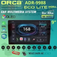ORCA Eco Lite Incell Series 2/32 GB 9" Inch Android ADR-9988 Head Unit 1K Tape TV Mobil + Camera AHD