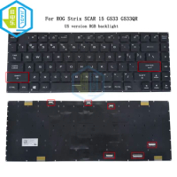 US UI English SP laptop keyboard RGB backlit For Asus ROG Strix G15 Scar 5 G533 G533Q G533QS G533QR Gaming 2021 OKNR0-4630UI00