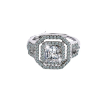 Cincin Zirkonium segidelapan S925 - DTA88 Gratis Emas