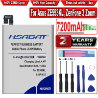 HSABAT C11P1612 7200mAh Battery for Asus ZE553KL, ZenFone 3 Zoom, ZenFone 3 Zoom Dual SIM LTE, Zenfone 3 Zoom Z01HDA Batteries