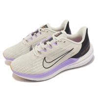 【NIKE 耐吉】慢跑鞋 Wmns Air Winflo 9 女鞋 卡其灰 紫 路跑 半透明 透氣 運動鞋(DD8686-103)