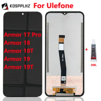 6.58" For Ulefone Armor 17 Pro LCD Display + Touch Screen Replacement For Armor 18 18T 19 19T LCD Screen + Glue