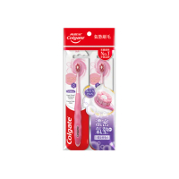 【Colgate 高露潔】Cushion Clean螺旋型牙刷2入(氣墊刷毛/牙齒亮白)