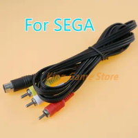1pc Replacement 1.8m Nickle Plated Stereo AV Leads Audio Video RCA Cord Composite Cable for Sega SS Saturn System console