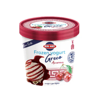 【Kri Kri】希臘優格 冰淇淋 櫻桃 320g(卡路里低、不含麩質 櫻桃)