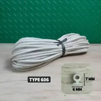 Karet Sekoneng Stopper Bulat 606 & Lis Kaca Etalase 056 Hitam Putih Untuk Pintu Jendela Aluminium Se