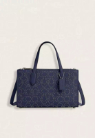 COACH Coach Nina Small Tote Bag With Signature Rivets True Navy