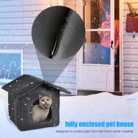 Outdoor Pet House Dirt Resistant Oxford Cloth Waterproof Pet Shelter Warm Cat House Soft Pet Accessories Dog House For Cats Dogs