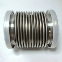 ISO80 Flexible Vacuum Bellows Hydro-forming Stainless Steel SUS304 Vacuum Hose 100-500mm