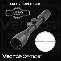 Vector Optics Matiz 3-9x40 Optical Rifle Scope 1 Inch 25.4mm Riflescope For Hunting Fits .223 5.56 .308 &amp; Rimfire .22LR .177HMR