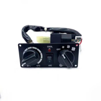 Excavator Parts For Longgong LG60 Liugong for Sany SY60 65 Switch Air Conditioning Panel Controller 12V
