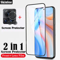 Skinlee 2 in 1 Film For Motorola Edge 30 Ultra Screen Protection Film Tempered Glass Protector Lens Film For Moto Edge X30 Pro